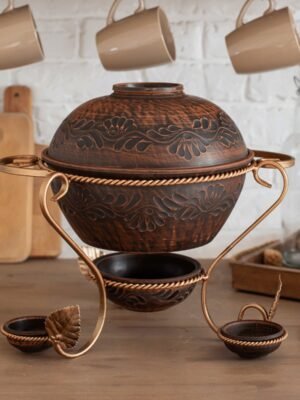 Садж "Макітра з соусниками" 3,5 л