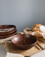 Салатник із червоної глини 1,4 л - Зображення 2